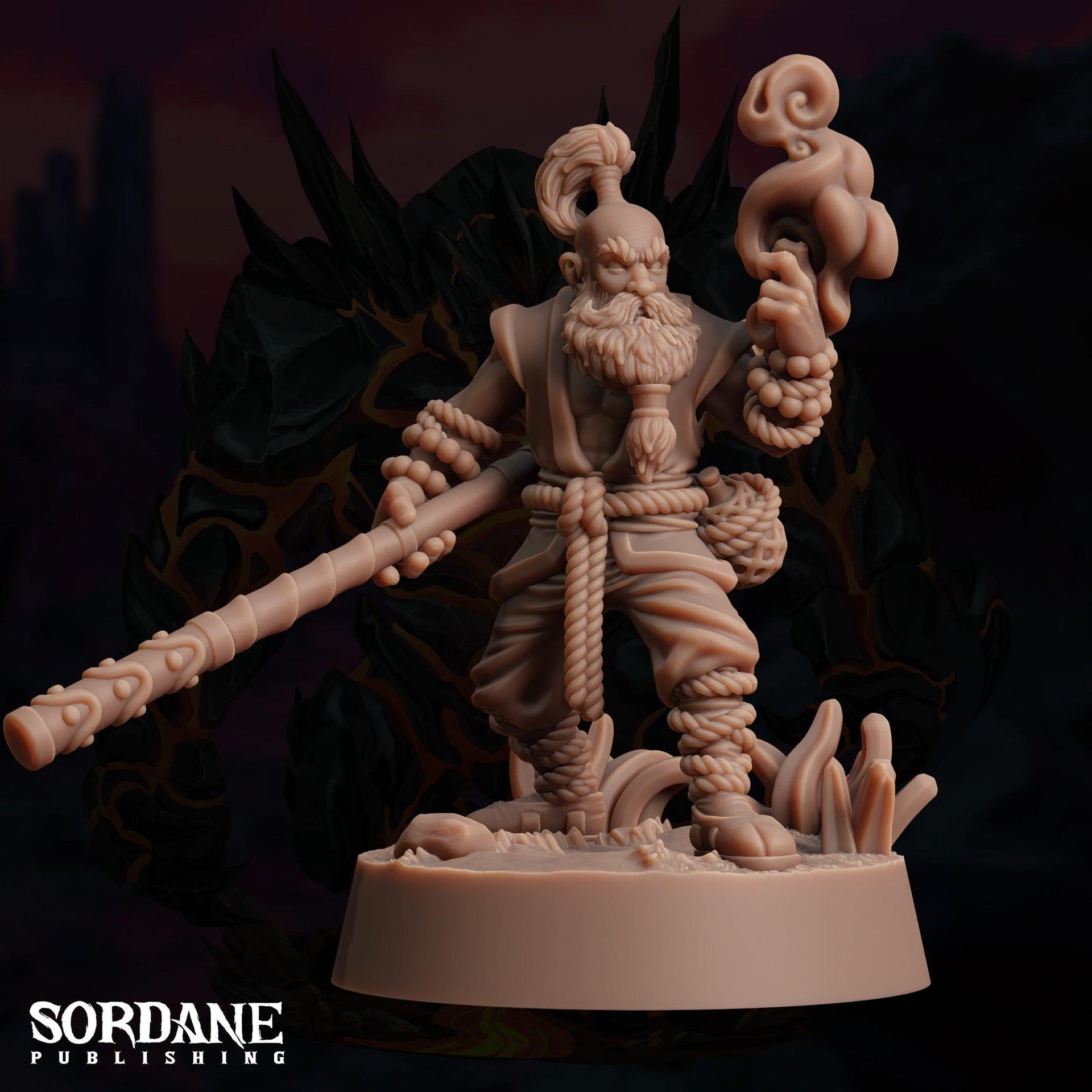 Astrar Dwarf Sky Monk - Sordane Publishing | 28mm and 32mm | Wargaming | DnD | Tabletop Roleplaying