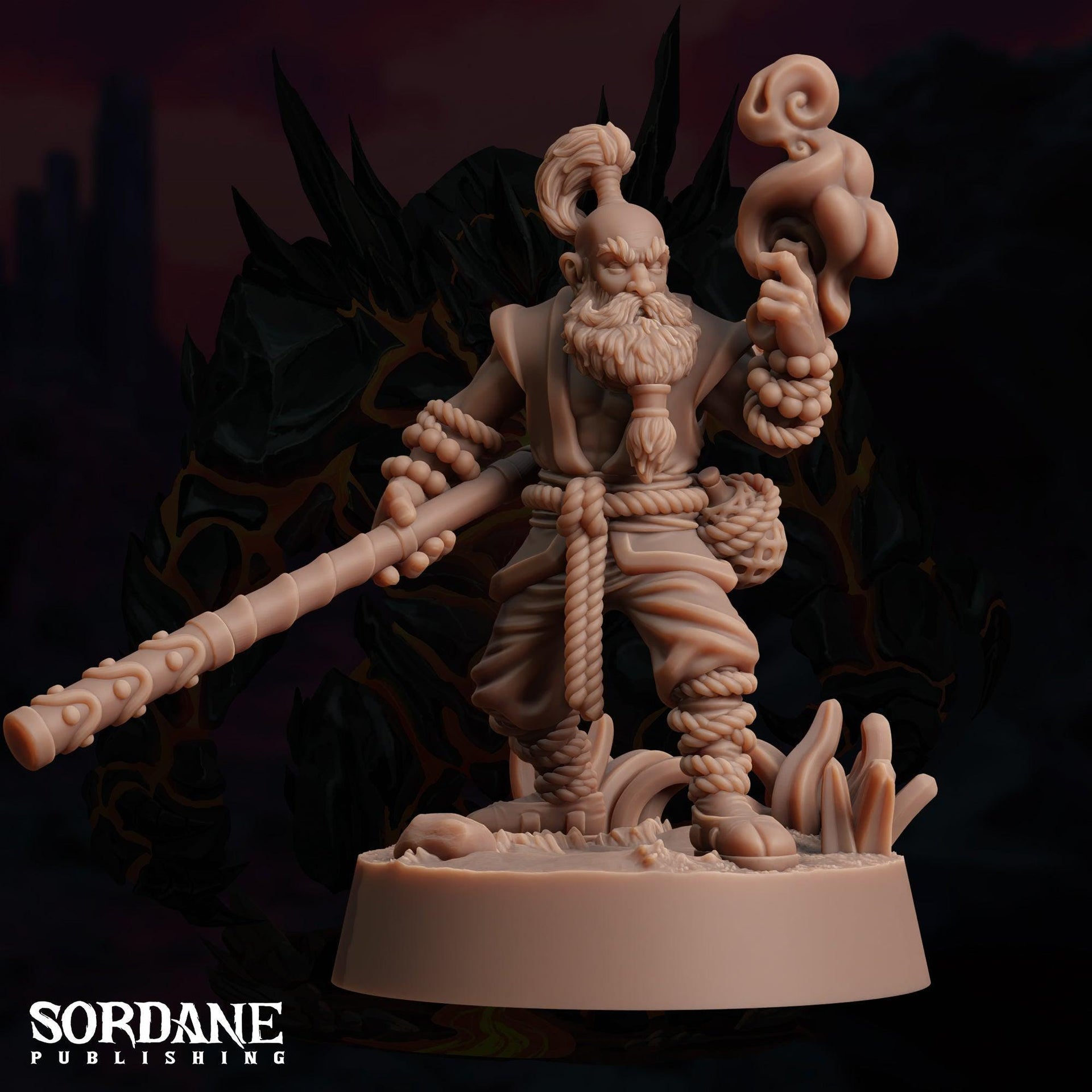 Astrar Dwarf Sky Monk - Sordane Publishing | 28mm and 32mm | Wargaming | DnD | Tabletop Roleplaying