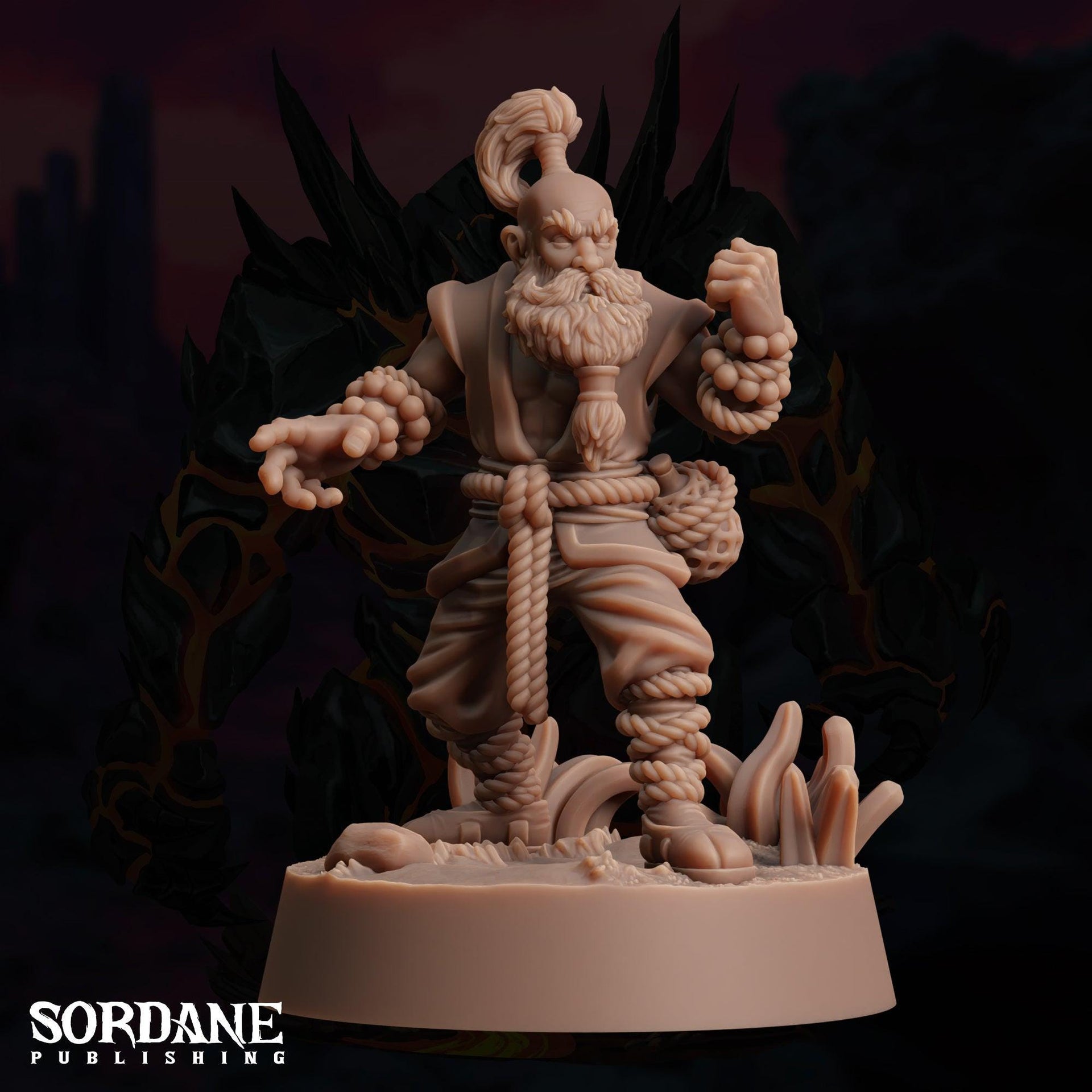 Astrar Dwarf Sky Monk - Sordane Publishing | 28mm and 32mm | Wargaming | DnD | Tabletop Roleplaying