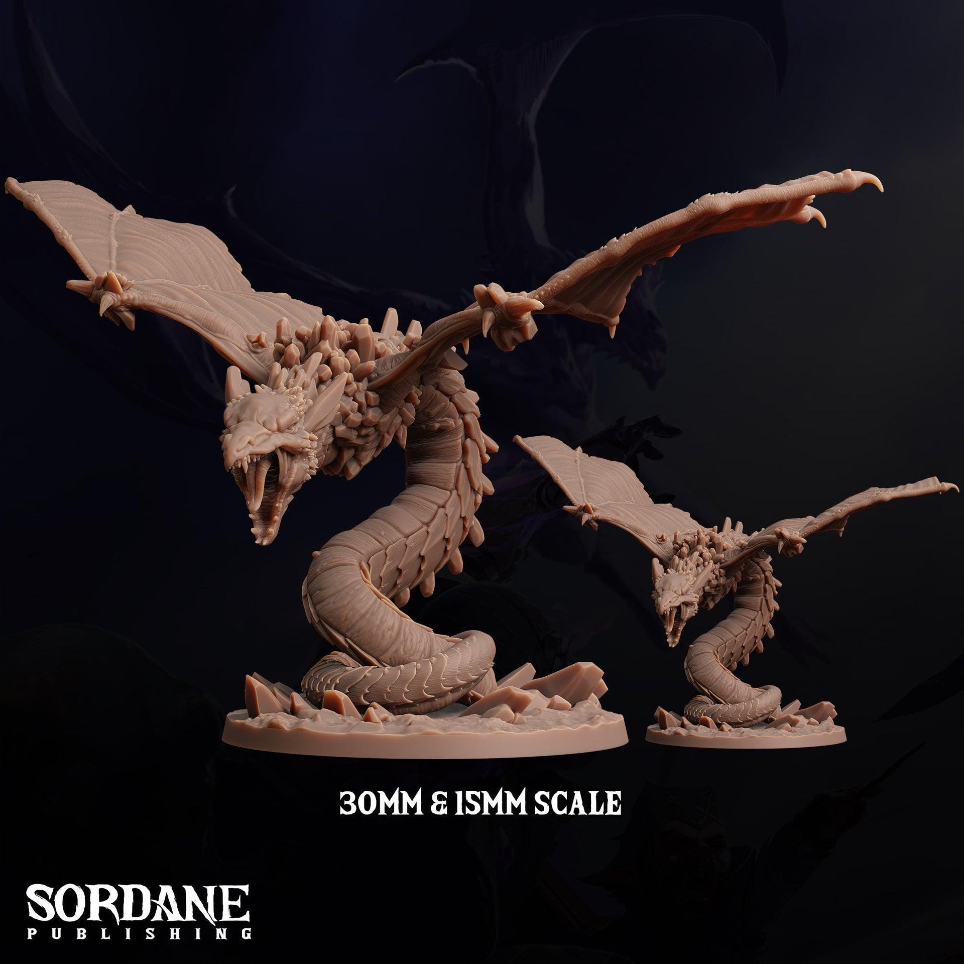 Icebloom Amphithere. Ice Drake - Sordane Publishing | 28mm and 32mm | Wargaming | DnD | Tabletop Roleplaying