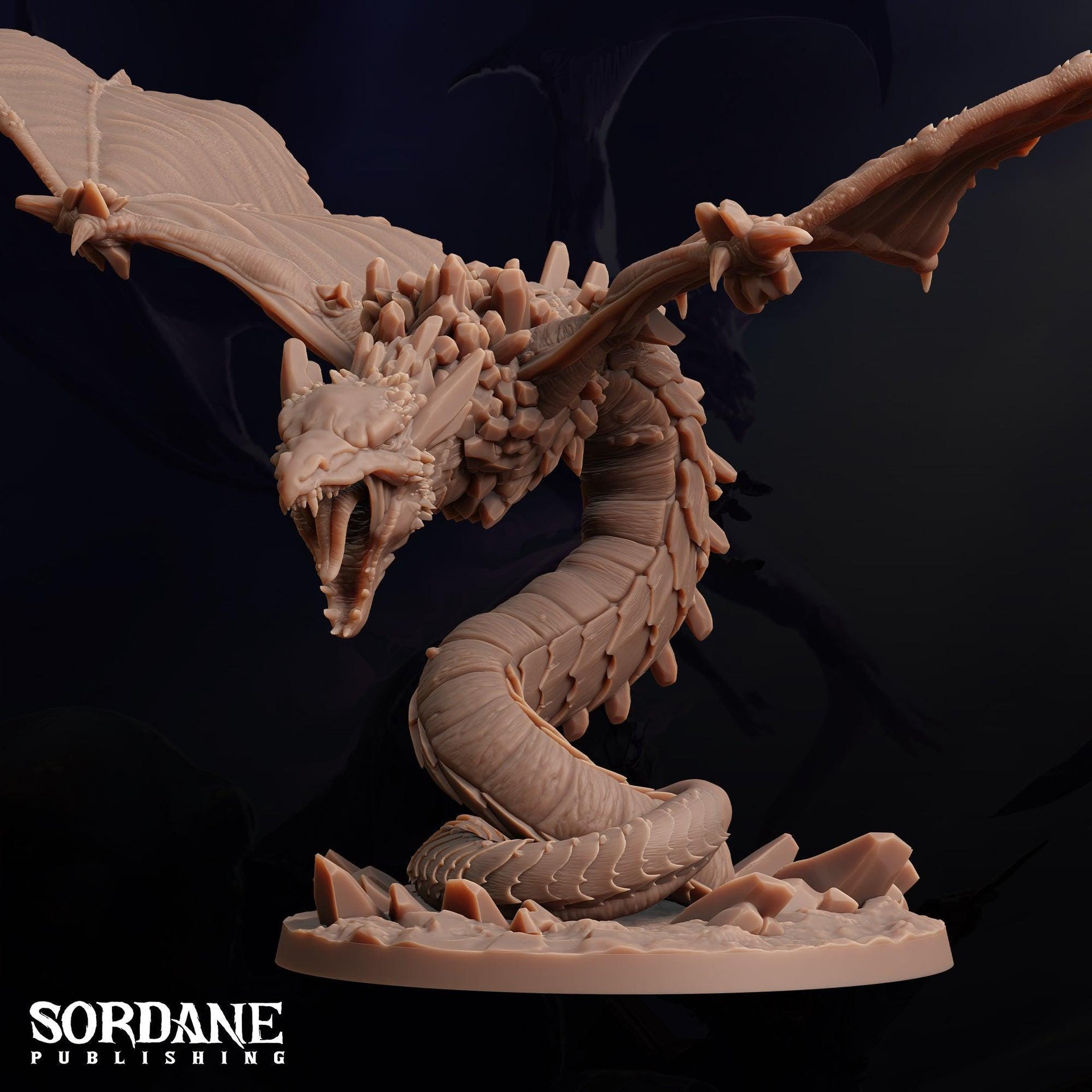 Icebloom Amphithere. Ice Drake - Sordane Publishing | 28mm and 32mm | Wargaming | DnD | Tabletop Roleplaying