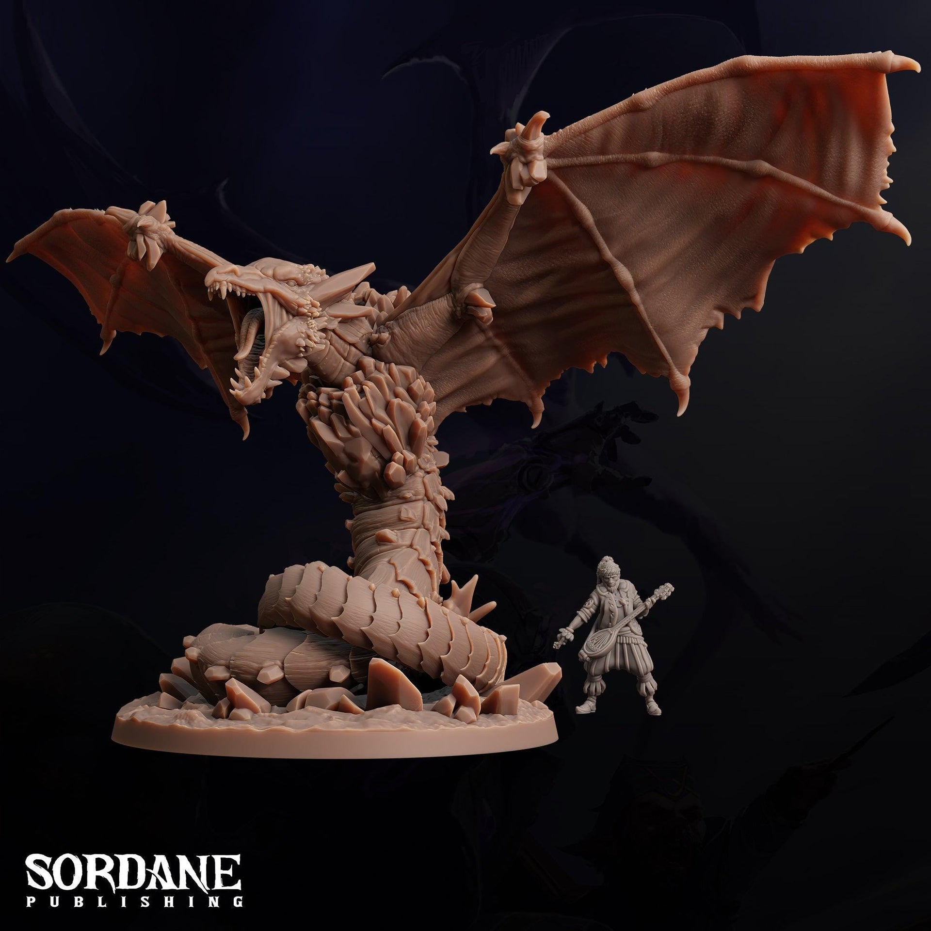 Icebloom Amphithere. Ice Drake - Sordane Publishing | 28mm and 32mm | Wargaming | DnD | Tabletop Roleplaying