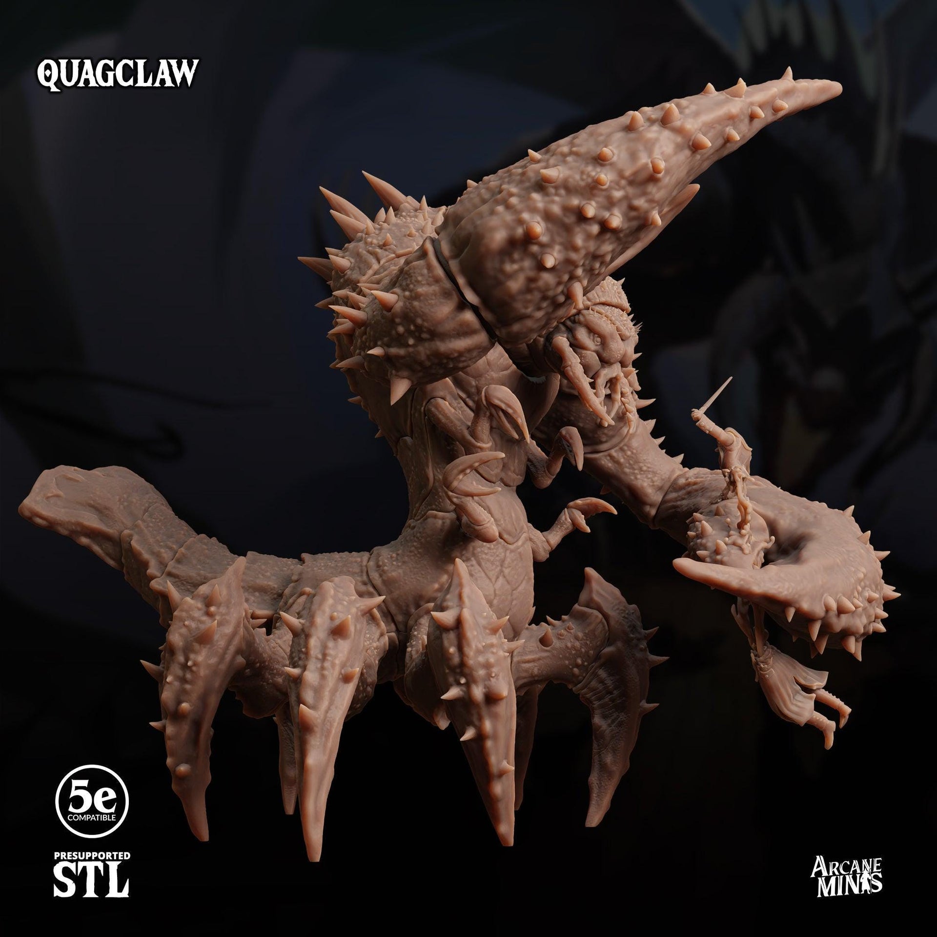 Quagclaw. Giant Crab Monster - Sordane Publishing | 28mm and 32mm | Wargaming | DnD | Tabletop Roleplaying