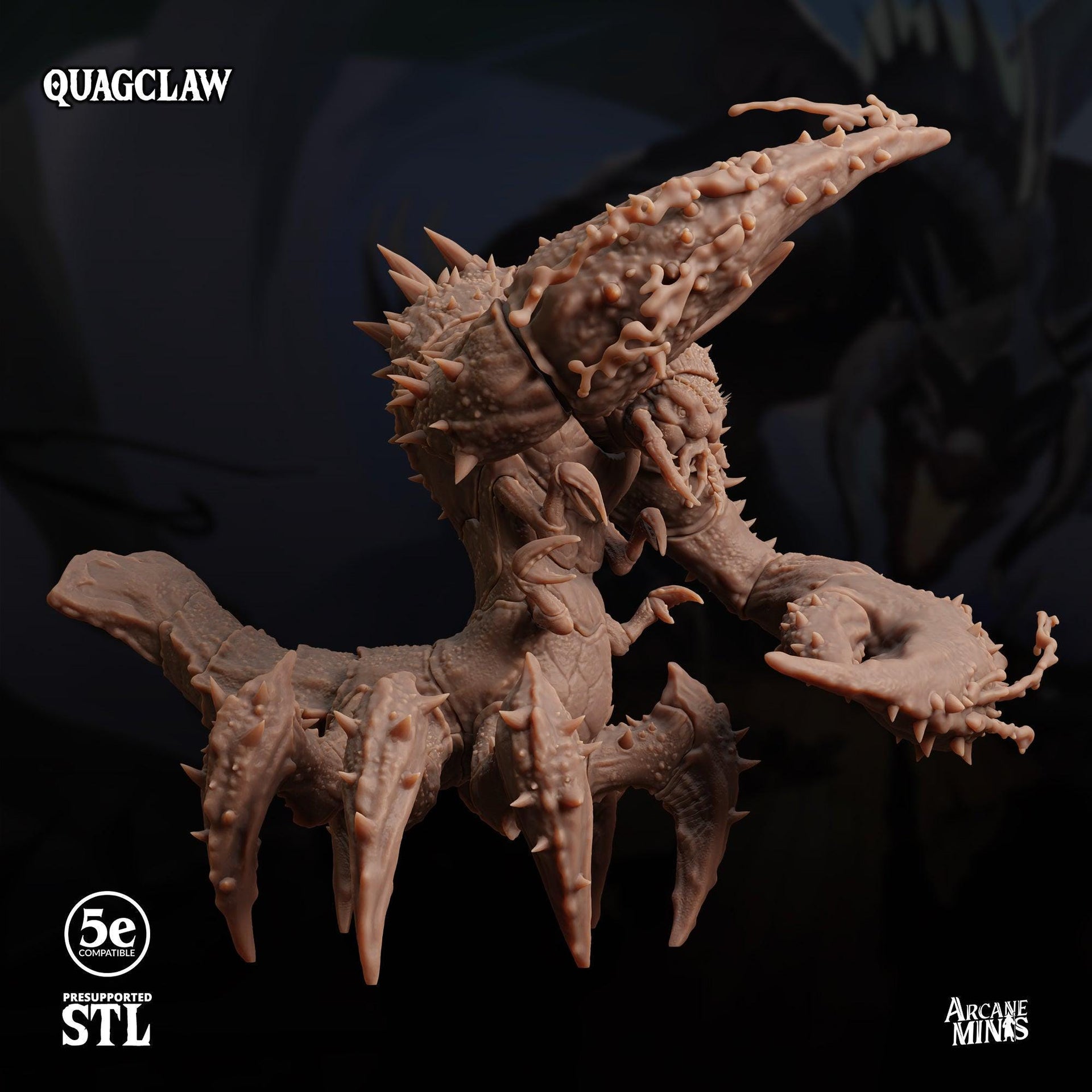Quagclaw. Giant Crab Monster - Sordane Publishing | 28mm and 32mm | Wargaming | DnD | Tabletop Roleplaying