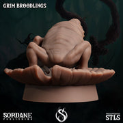 Grim Broodlings. Giant Frog Spawn - Sordane Publishing | 28mm and 32mm | Wargaming | DnD | Tabletop Roleplaying