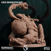 Grim Broodspawner. Giant Surinam Toad Monster - Sordane Publishing | 28mm and 32mm | Wargaming | DnD | Tabletop Roleplaying