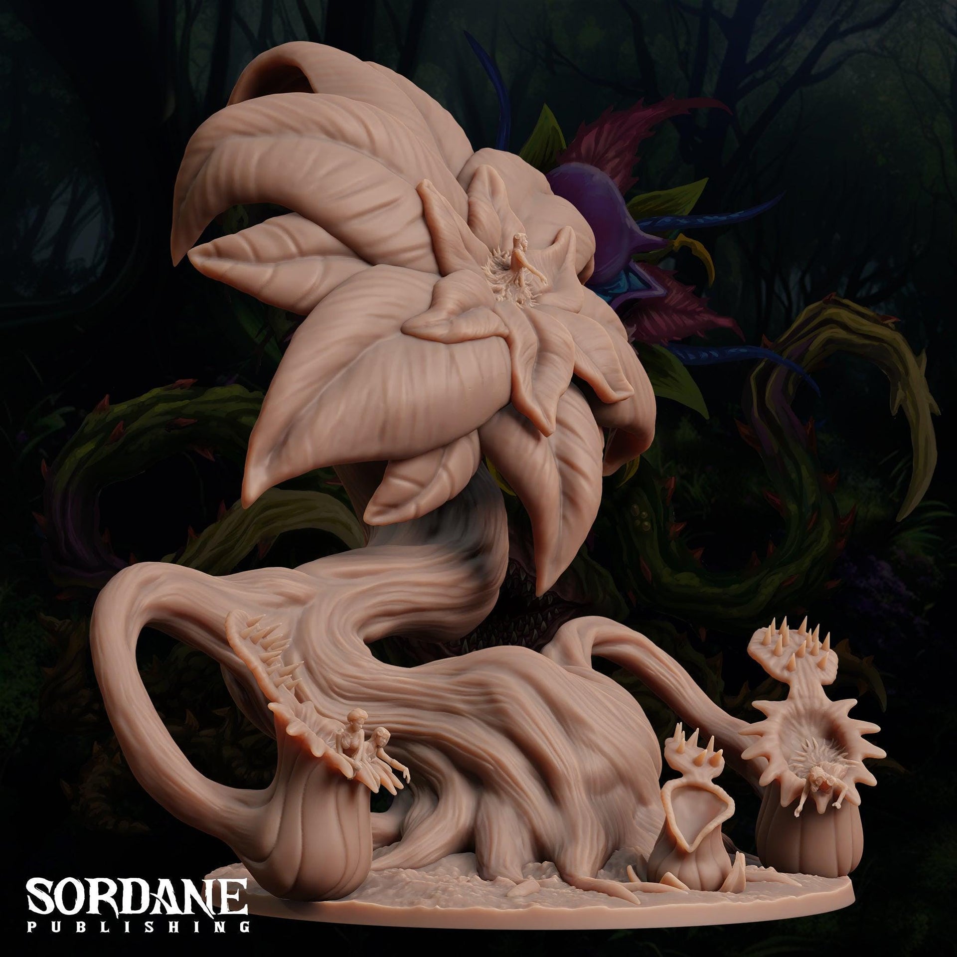 Lophilure Anglerplant. Giant Pitcher Plant Monster - Sordane Publishing | 28mm and 32mm | Wargaming | DnD | Tabletop Roleplaying