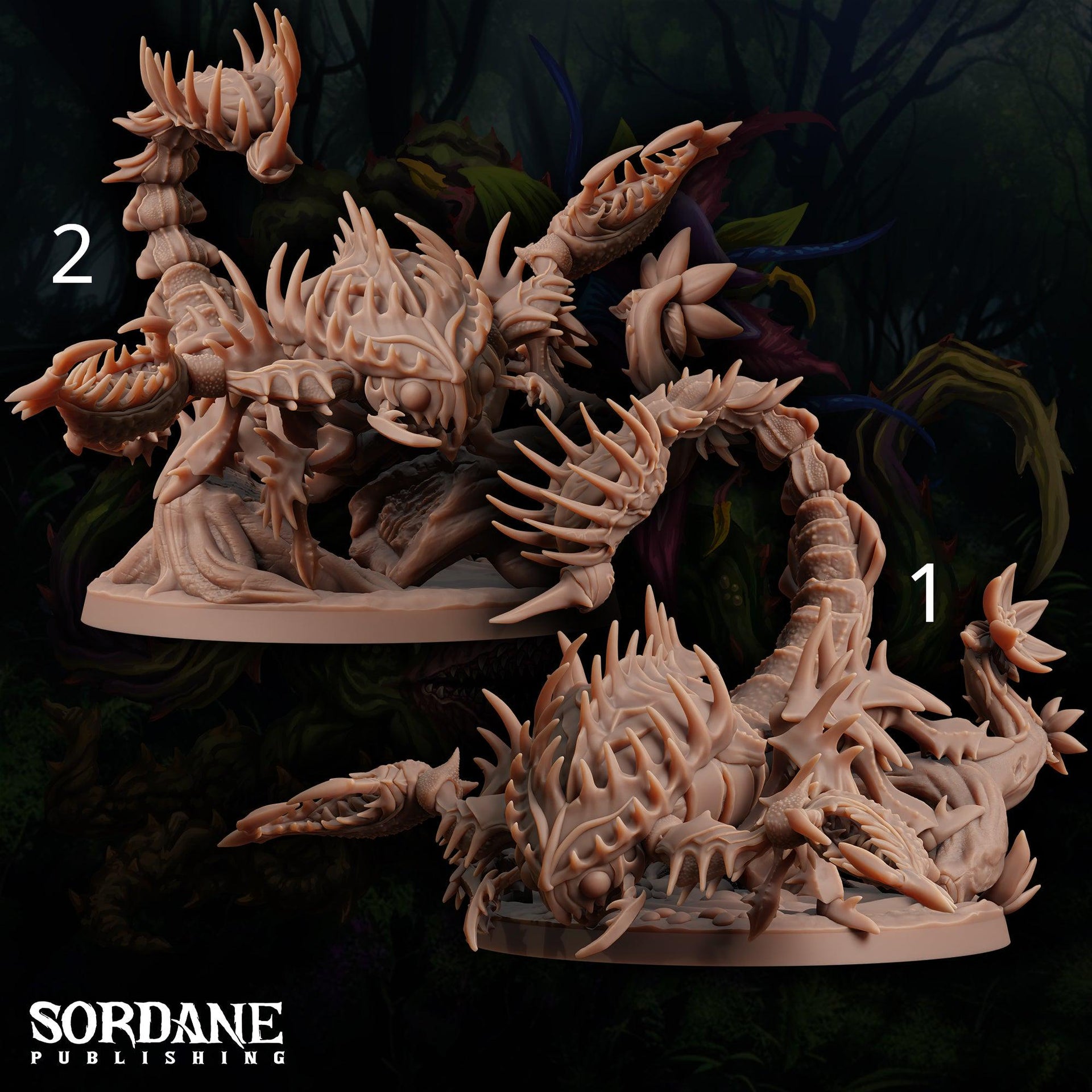 Dionaeatra Ravager. Venus Fly Trap Scorpion - Sordane Publishing | 28mm and 32mm | Wargaming | DnD | Tabletop Roleplaying