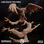 Carcassite Vulture. Undead Giant Vulture - Sordane Publishing | 28mm and 32mm | Wargaming | DnD | Tabletop Roleplaying