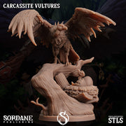 Carcassite Vulture. Undead Giant Vulture - Sordane Publishing | 28mm and 32mm | Wargaming | DnD | Tabletop Roleplaying