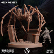 Ossic Weber, Skeleton Spider - Sordane Publishing | 28mm and 32mm | Wargaming | DnD | Tabletop Roleplaying