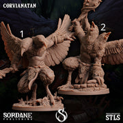 Corvianatan, Birdfolk Etin - Sordane Publishing | 28mm and 32mm | Wargaming | DnD | Tabletop Roleplaying