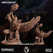 Corvianatan, Birdfolk Etin - Sordane Publishing | 28mm and 32mm | Wargaming | DnD | Tabletop Roleplaying