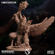 Corvianatan, Birdfolk Etin - Sordane Publishing | 28mm and 32mm | Wargaming | DnD | Tabletop Roleplaying