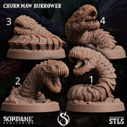 Churn Maw Burrower, Giant Desert Worm - Sordane Publishing | 28mm and 32mm | Wargaming | DnD | Tabletop Roleplaying