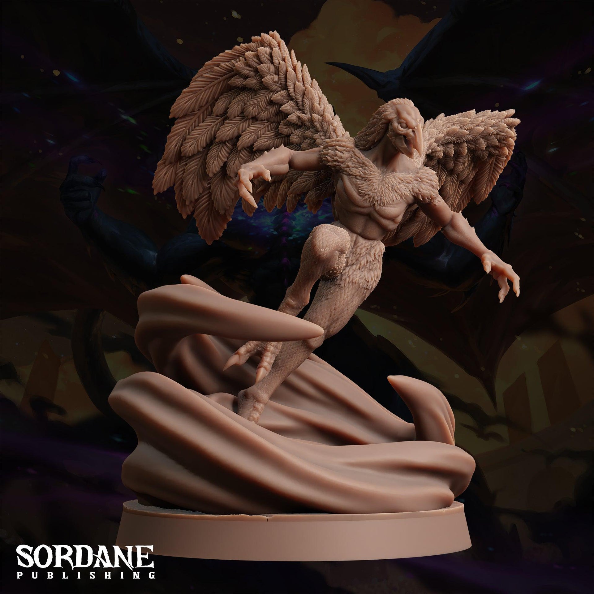 Cruorhawk, Vulture Demon - Sordane Publishing | 28mm and 32mm | Wargaming | DnD | Tabletop Roleplaying