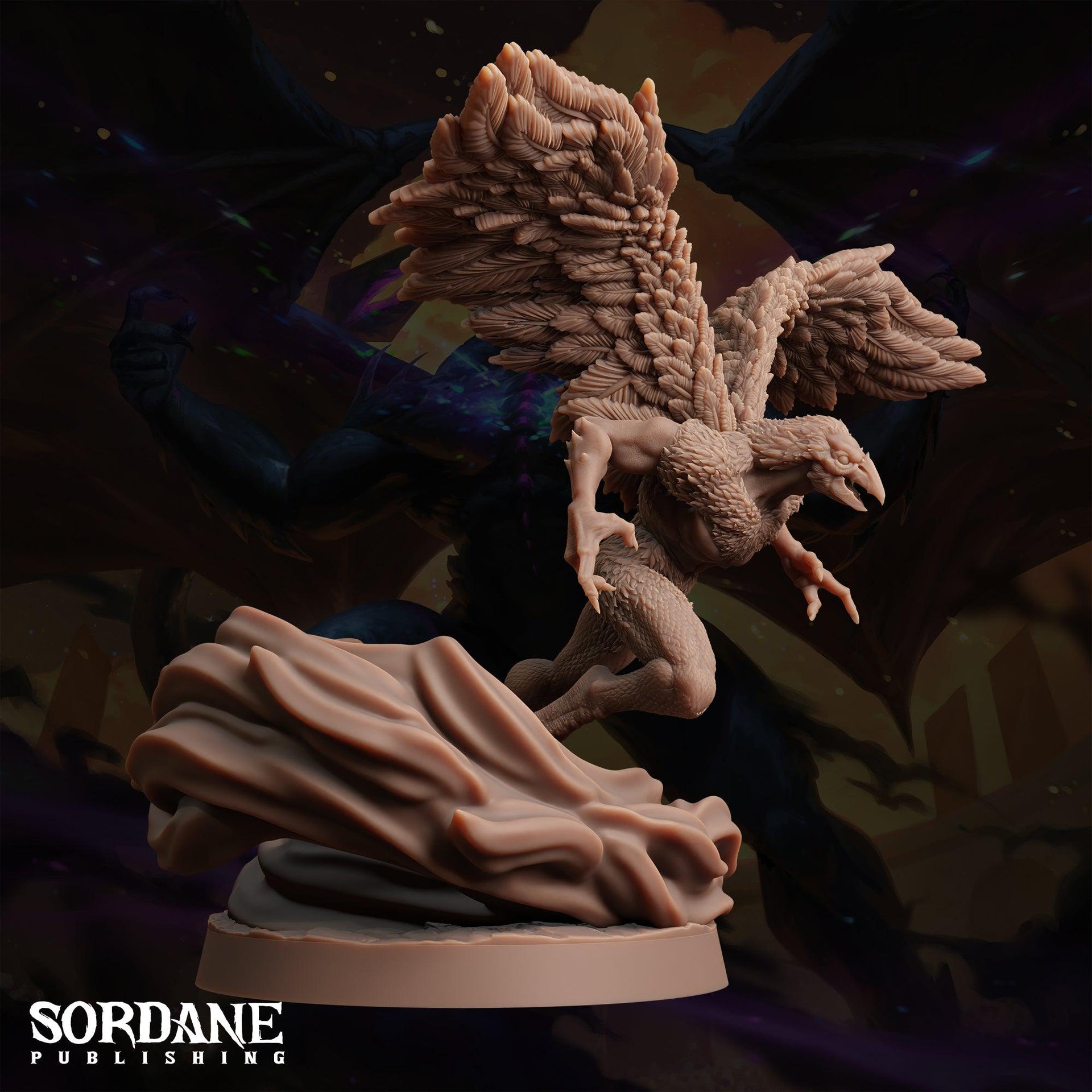 Cruorhawk, Vulture Demon - Sordane Publishing | 28mm and 32mm | Wargaming | DnD | Tabletop Roleplaying
