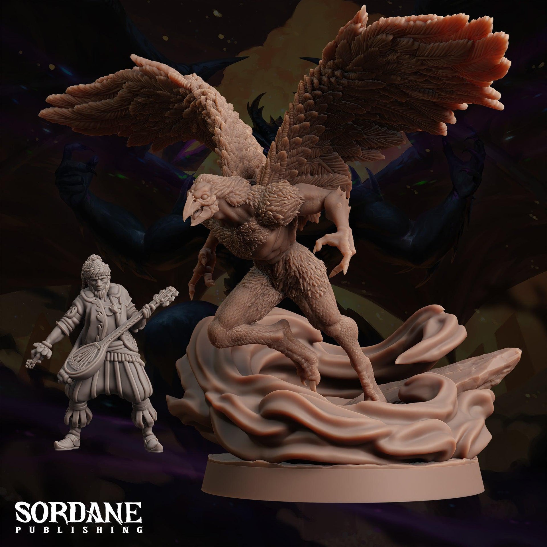 Cruorhawk, Vulture Demon - Sordane Publishing | 28mm and 32mm | Wargaming | DnD | Tabletop Roleplaying
