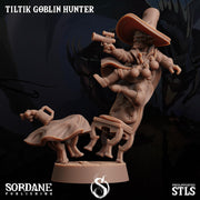 Tiltik Goblin Hunter, Goblin Bandit - Sordane Publishing | 28mm and 32mm | Wargaming | DnD | Tabletop Roleplaying