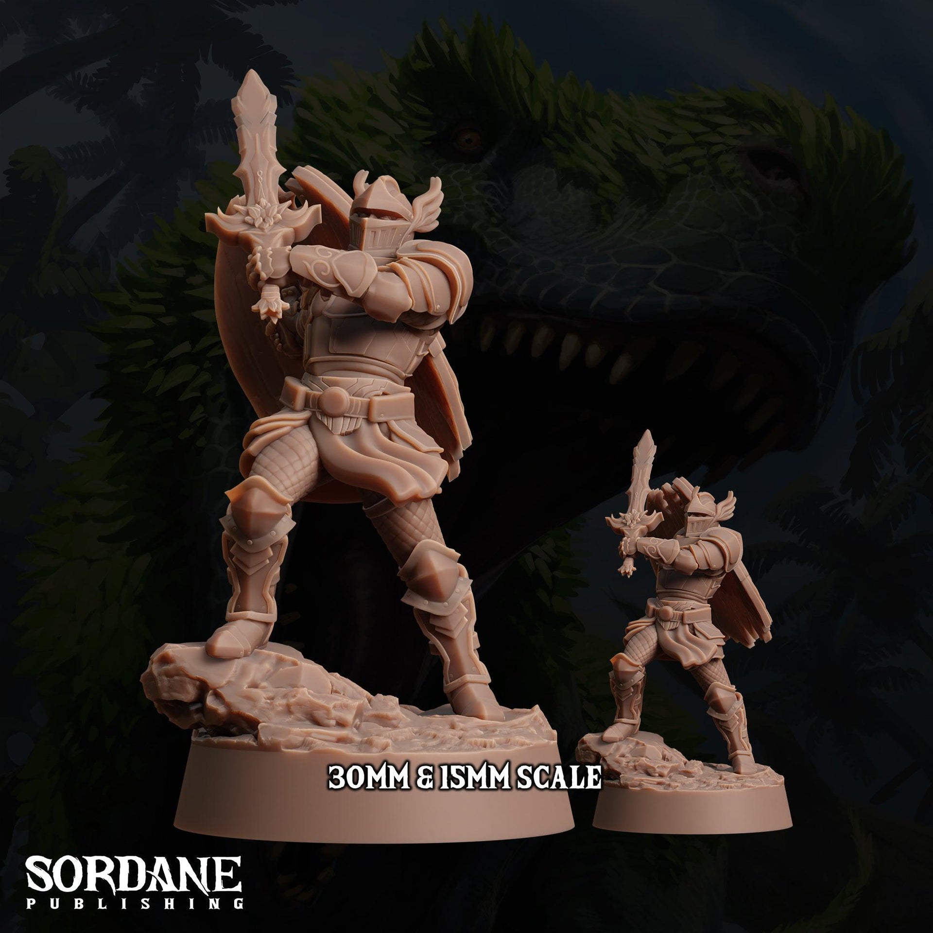 Umbriel Elf Paladin, Dark Elf Knight- Sordane Publishing | 28mm and 32mm | Wargaming | DnD | Tabletop Roleplaying