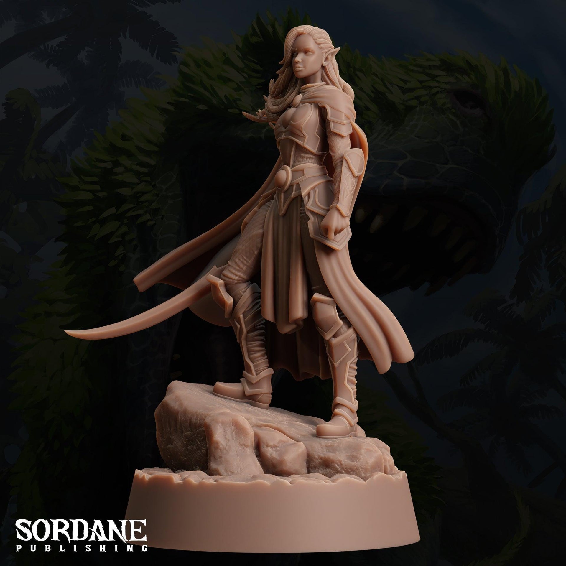 Umbriel Elf Cleric, Dark Elf Paladin - Sordane Publishing | 28mm and 32mm | Wargaming | DnD | Tabletop Roleplaying