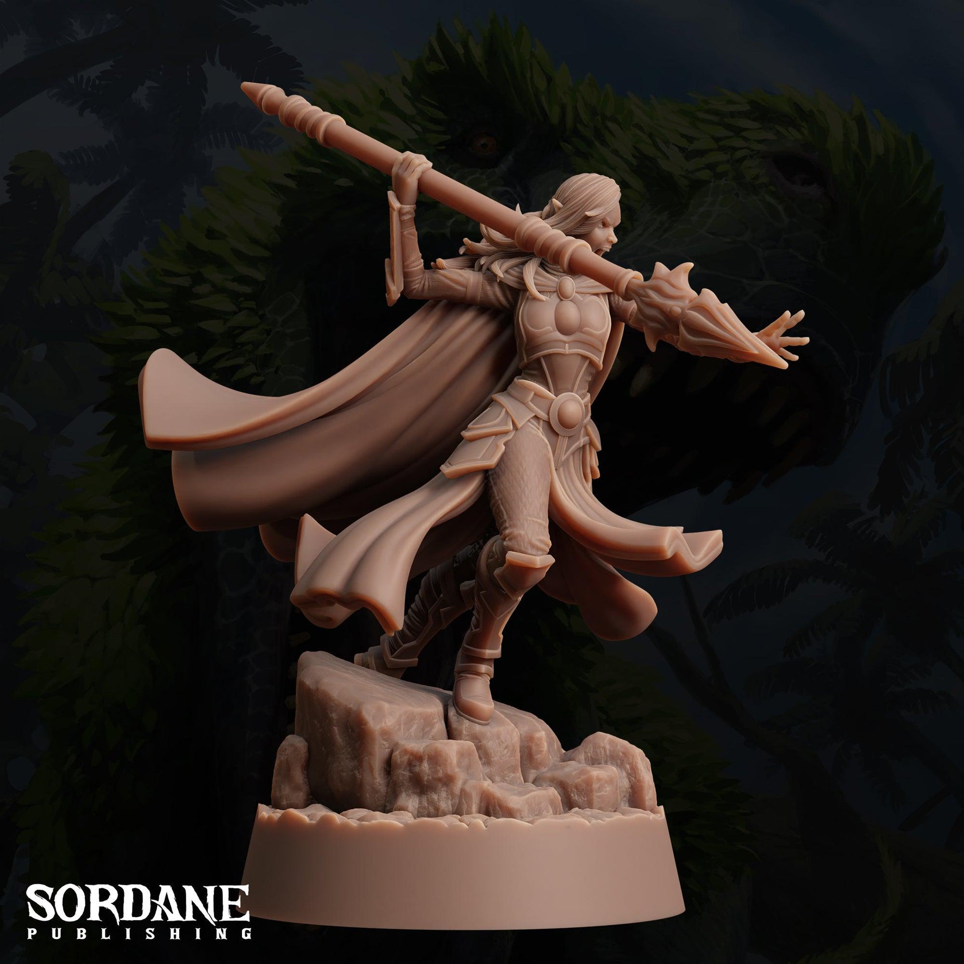 Umbriel Elf Cleric, Dark Elf Paladin - Sordane Publishing | 28mm and 32mm | Wargaming | DnD | Tabletop Roleplaying