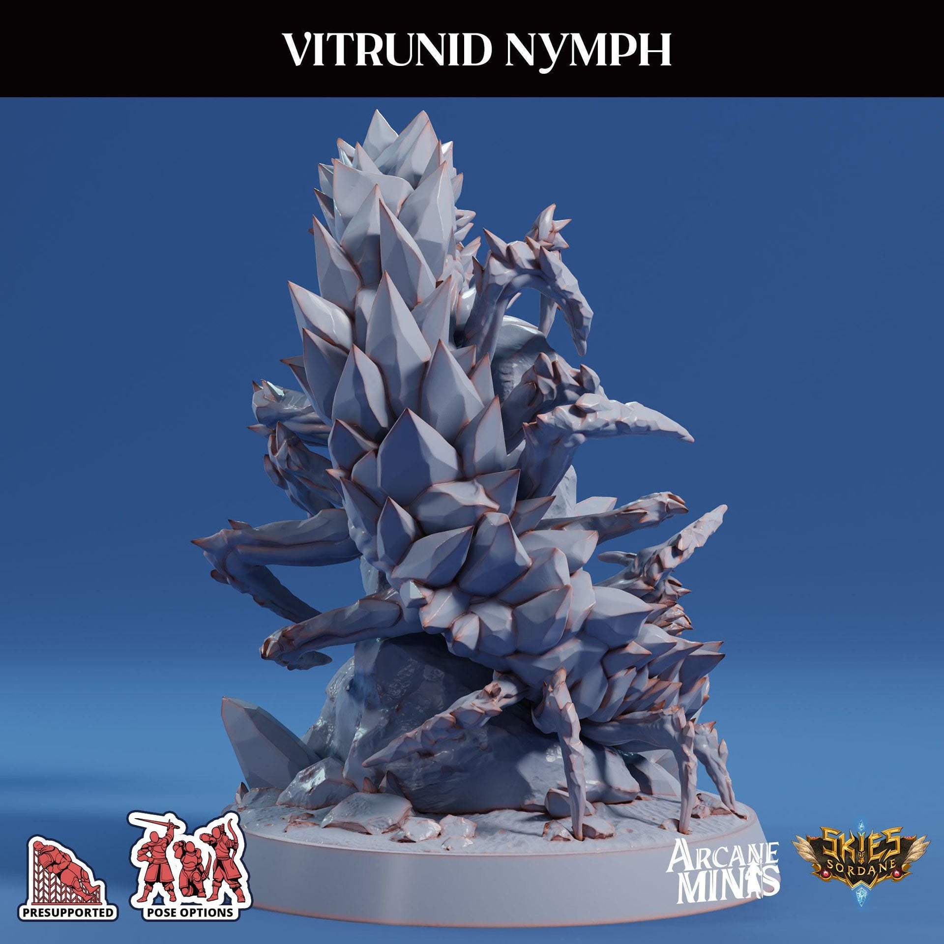 Vitrunid Nymph, Alien Bug - Sordane Publishing | 28mm and 32mm | Wargaming | DnD | Tabletop Roleplaying