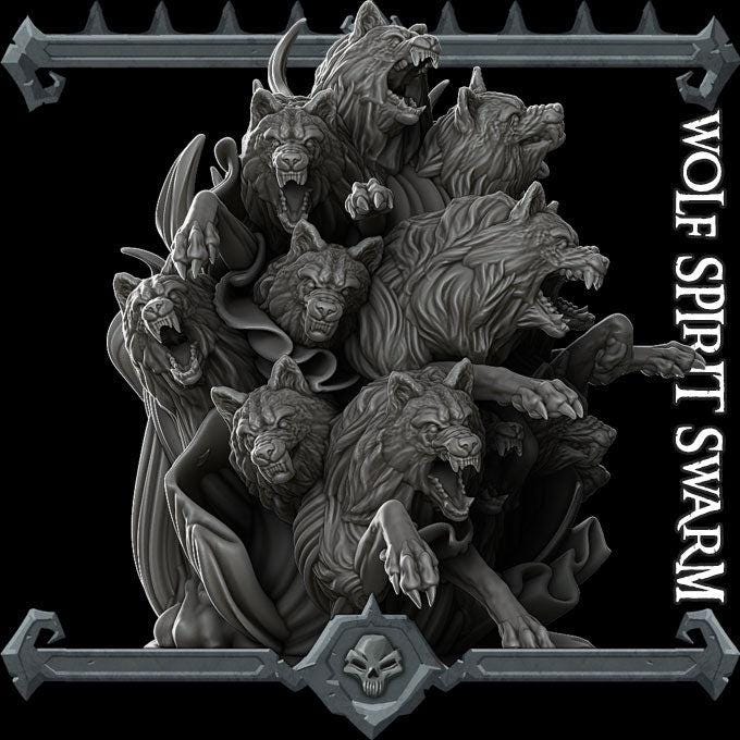Wolf Spirit Swarm - Rocket Pig Games | 28mm and 32mm | Wargaming | DnD | Tabletop Roleplaying