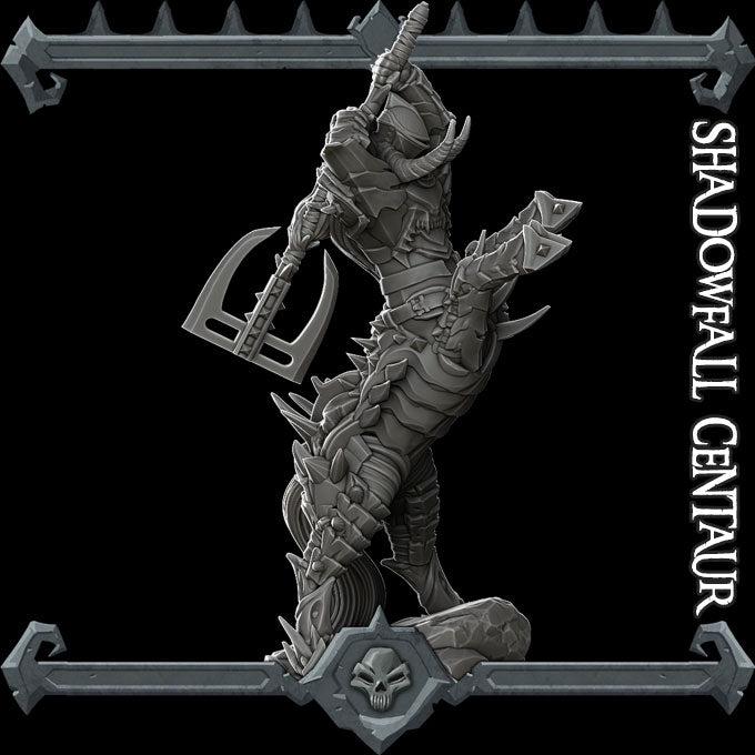 Shadowfall Centaur. Demon Centaur Warrior - Rocket Pig Games | 28mm and 32mm | Wargaming | DnD | Tabletop Roleplaying