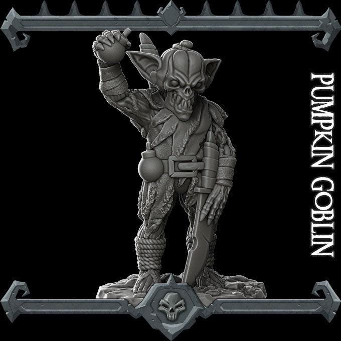 Pumpkin Goblin. Goblin Special Operative - Rocket Pig Games | 28mm and 32mm | Wargaming | DnD | Tabletop Roleplaying