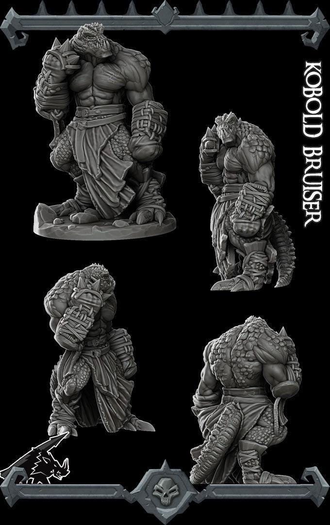 Kobold Bruiser - Rocket Pig Games | 28mm and 32mm | Wargaming | DnD | Tabletop Roleplaying