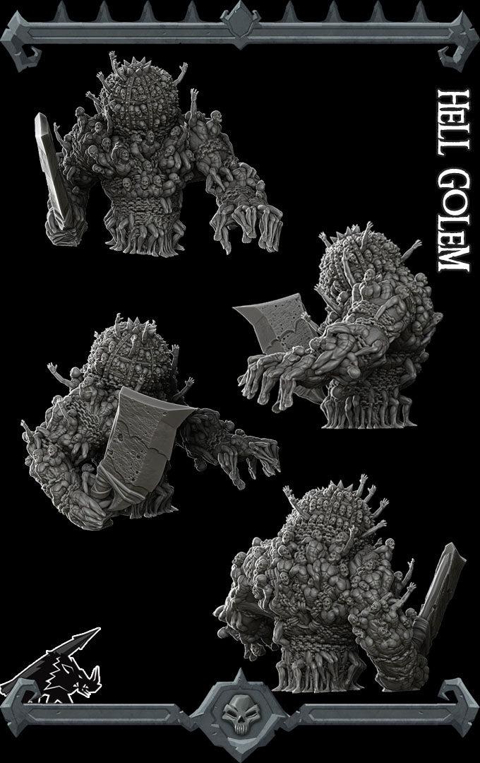 Hell Golem - Rocket Pig Games | 28mm and 32mm | Wargaming | DnD | Tabletop Roleplaying