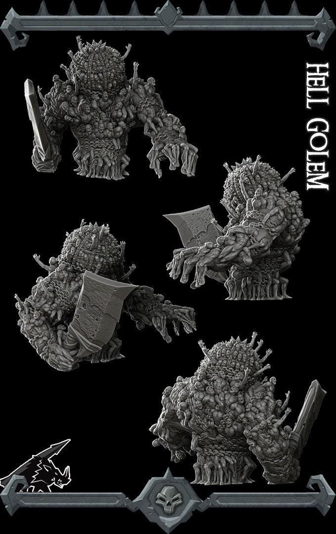 Hell Golem - Rocket Pig Games | 28mm and 32mm | Wargaming | DnD | Tabletop Roleplaying