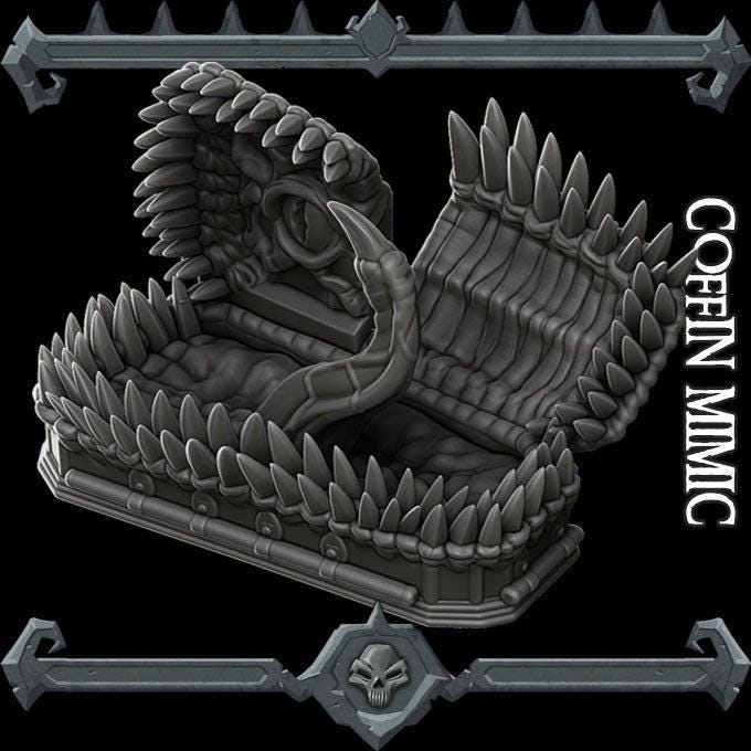 Coffin Mimic - Rocket Pig Games | 28mm and 32mm | Wargaming | DnD | Tabletop Roleplaying
