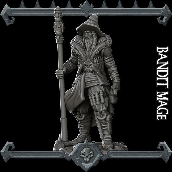 Bandit Mage - Rocket Pig Games | 28mm and 32mm | Wargaming | DnD | Tabletop Roleplaying