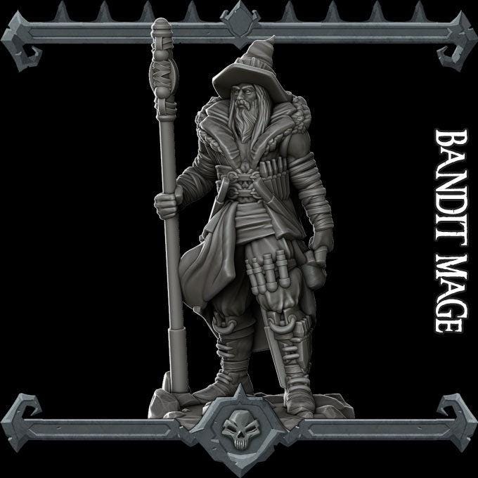 Bandit Mage - Rocket Pig Games | 28mm and 32mm | Wargaming | DnD | Tabletop Roleplaying