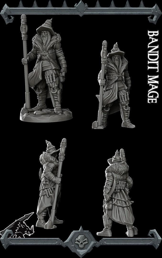 Bandit Mage - Rocket Pig Games | 28mm and 32mm | Wargaming | DnD | Tabletop Roleplaying