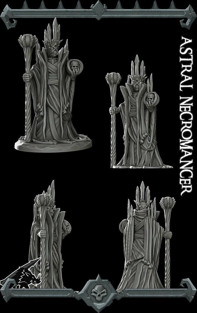 Astral Necromancer. Lich Sorcerer - Rocket Pig Games | 28mm and 32mm | Wargaming | DnD | Tabletop Roleplaying