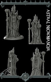 Astral Necromancer. Lich Sorcerer - Rocket Pig Games | 28mm and 32mm | Wargaming | DnD | Tabletop Roleplaying