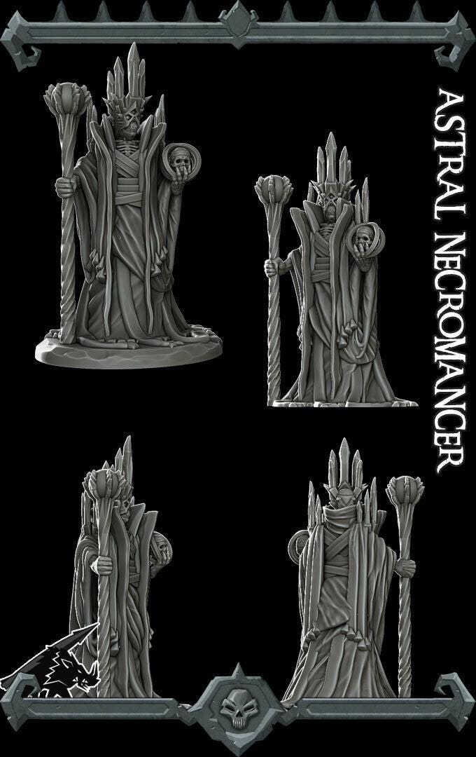Astral Necromancer. Lich Sorcerer - Rocket Pig Games | 28mm and 32mm | Wargaming | DnD | Tabletop Roleplaying