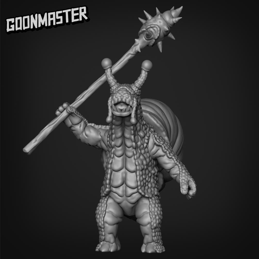 Snailfolk Spear Warrior - Goonmaster | 28mm and 32mm | Wargaming | DnD | Tabletop Roleplaying