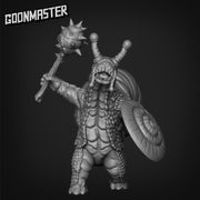 Snailfolk Mace and Shield Warrior - Goonmaster | 28mm and 32mm | Wargaming | DnD | Tabletop Roleplaying