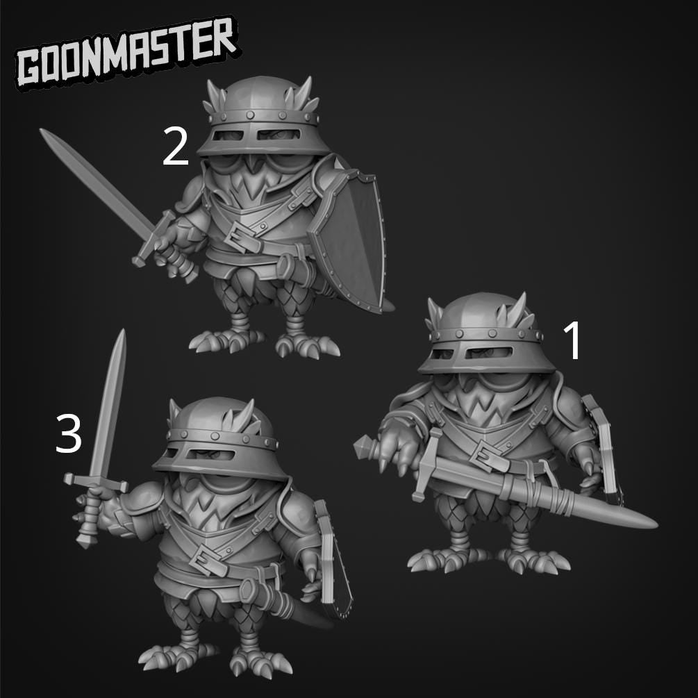Owl Soldier - Goonmaster | 28mm and 32mm | Wargaming | DnD | Tabletop Roleplaying