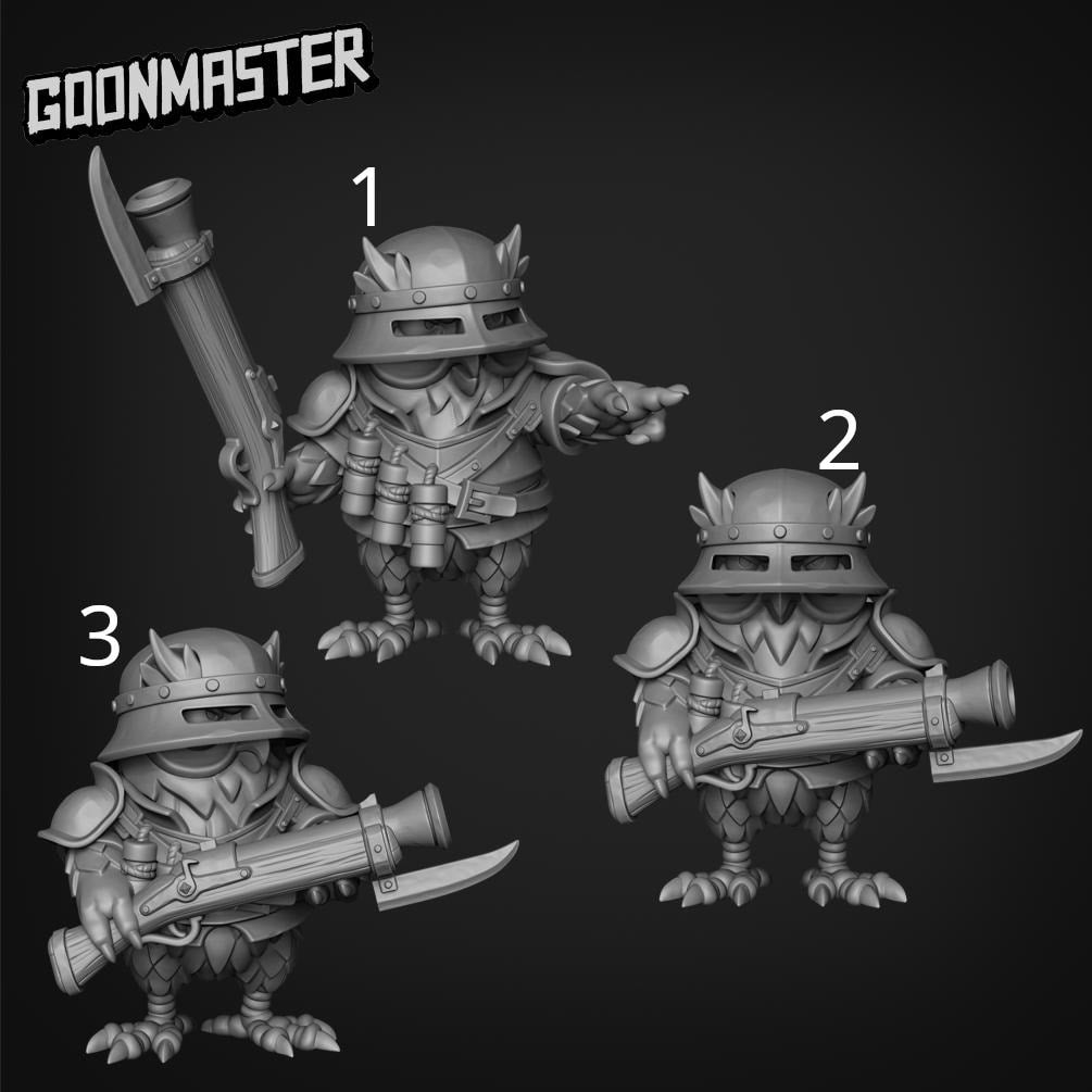 Owl Rifle Knight - Goonmaster | 28mm and 32mm | Wargaming | DnD | Tabletop Roleplaying