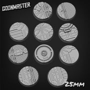 Scifi Walkway Bases - Goonmaster | 28mm and 32mm | Wargaming | DnD | Tabletop Roleplaying