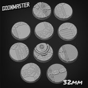 Scifi Walkway Bases - Goonmaster | 28mm and 32mm | Wargaming | DnD | Tabletop Roleplaying