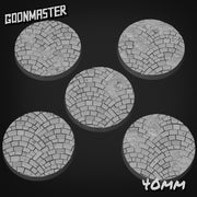 Curved Brick Bases - Goonmaster | 28mm and 32mm | Wargaming | DnD | Tabletop Roleplaying
