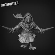 Bad Bird Rogue, Crowfolk Ranger - Goonmaster | 28mm and 32mm | Wargaming | DnD | Tabletop Roleplaying