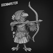 Bad Bird Archer, Crowfolk Ranger - Goonmaster | 28mm and 32mm | Wargaming | DnD | Tabletop Roleplaying