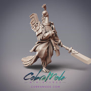 huoYu Warrior Bard Emerald Ink, peacockFolk Knight - CobraMode | 28mm and 32mm | Wargaming | DnD | Tabletop Roleplaying